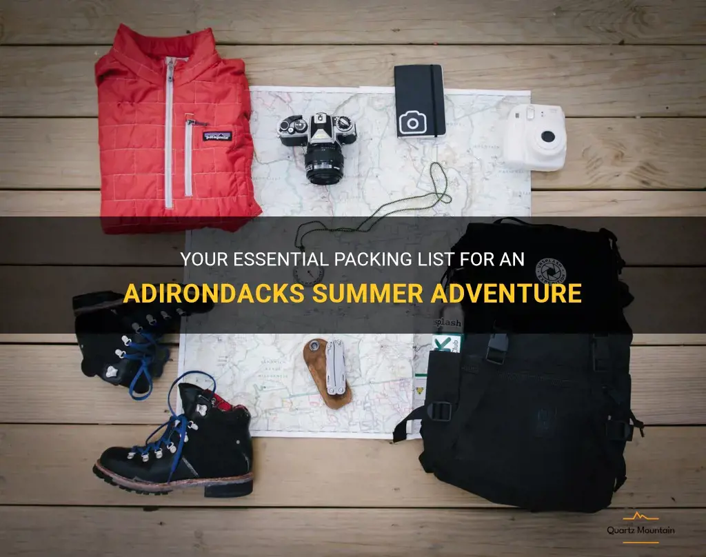 what to pack for adirondacks summer