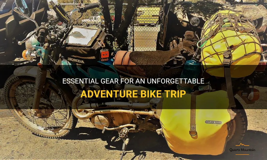 what to pack for adventure bike trip