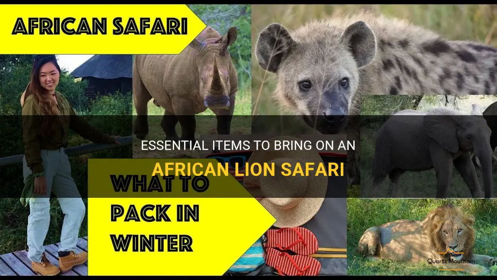 what to pack for african lion safari