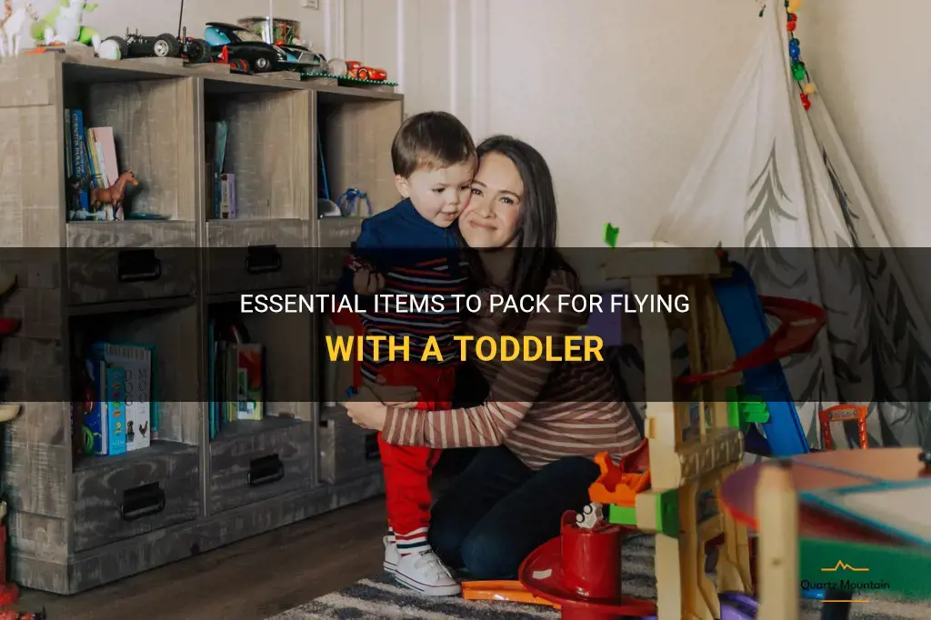 what to pack for airplane with toddler