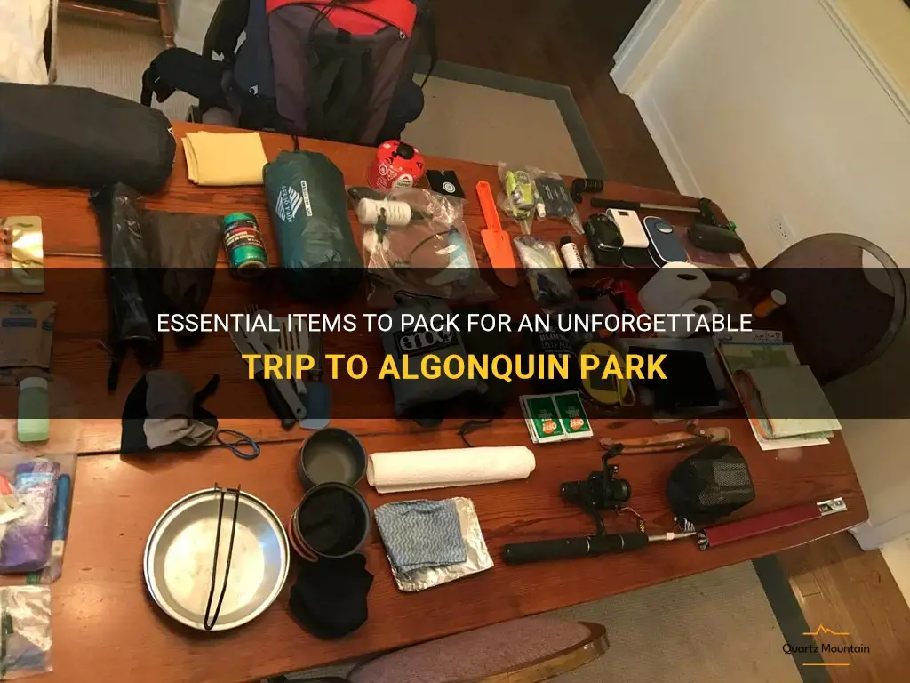 what to pack for algonquin park