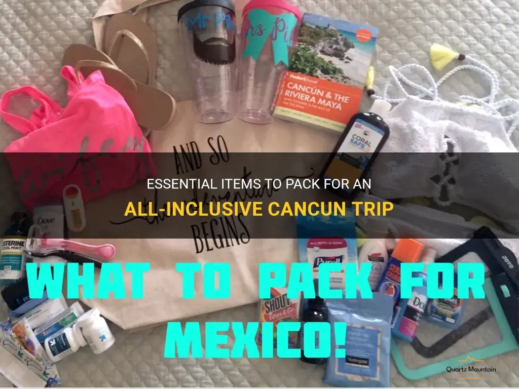 what to pack for all inclusive cancun trip