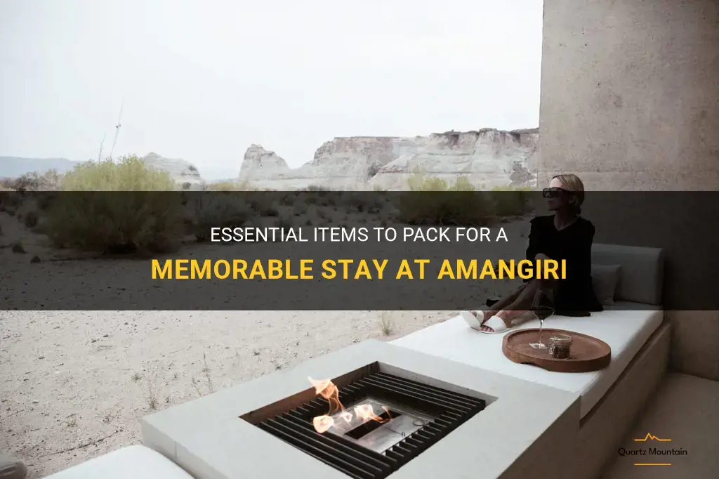 what to pack for amangiri