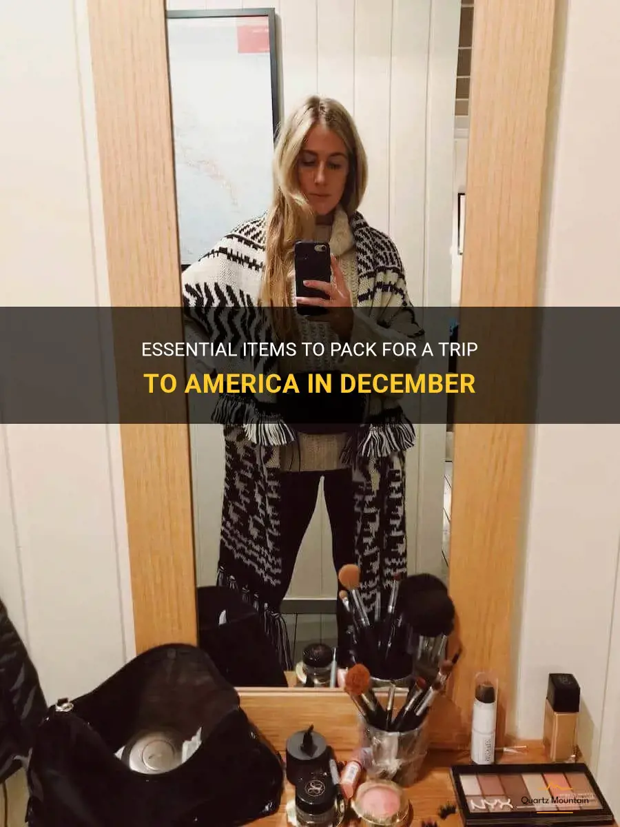 what to pack for america in december