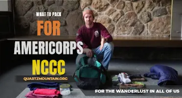 Essential Items to Pack for an AmeriCorps NCCC Program