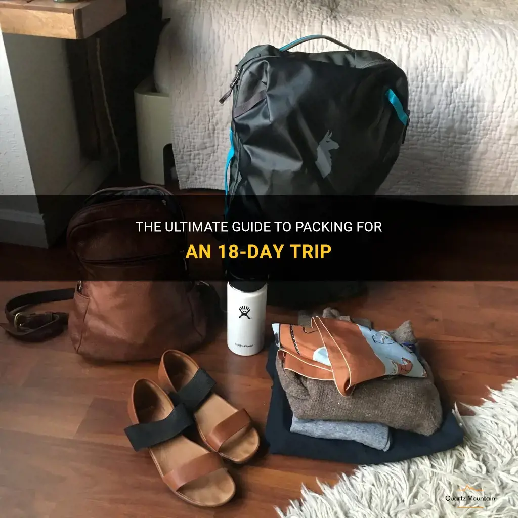 what to pack for an 18 day trip