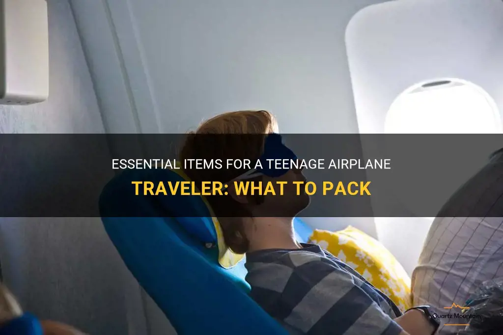 what to pack for an airplane flight for teenage