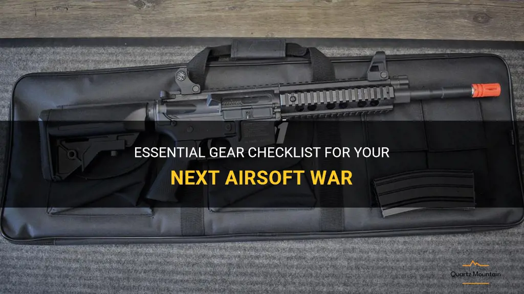 what to pack for an airsoft war