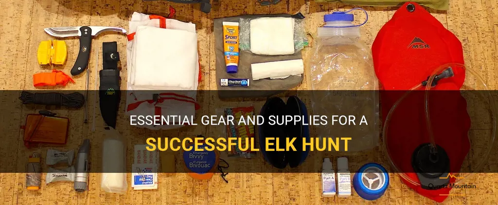what to pack for an elk hunt
