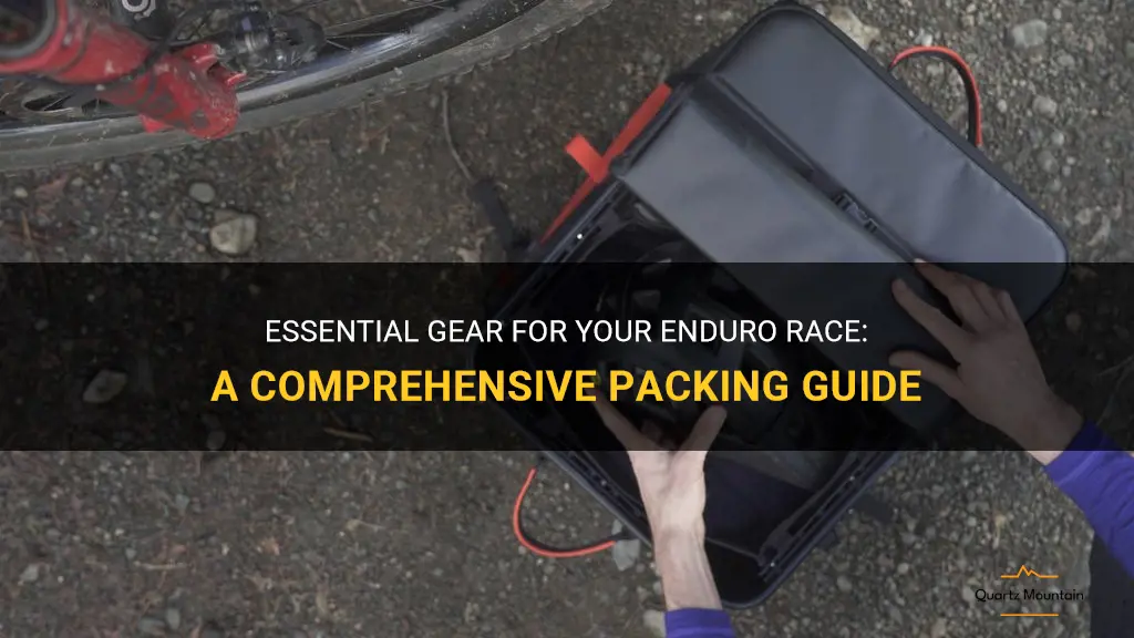 what to pack for an enduro race