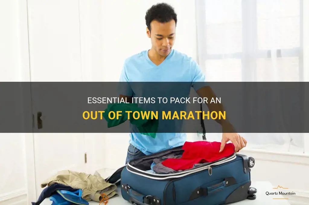 what to pack for an out of town marathon