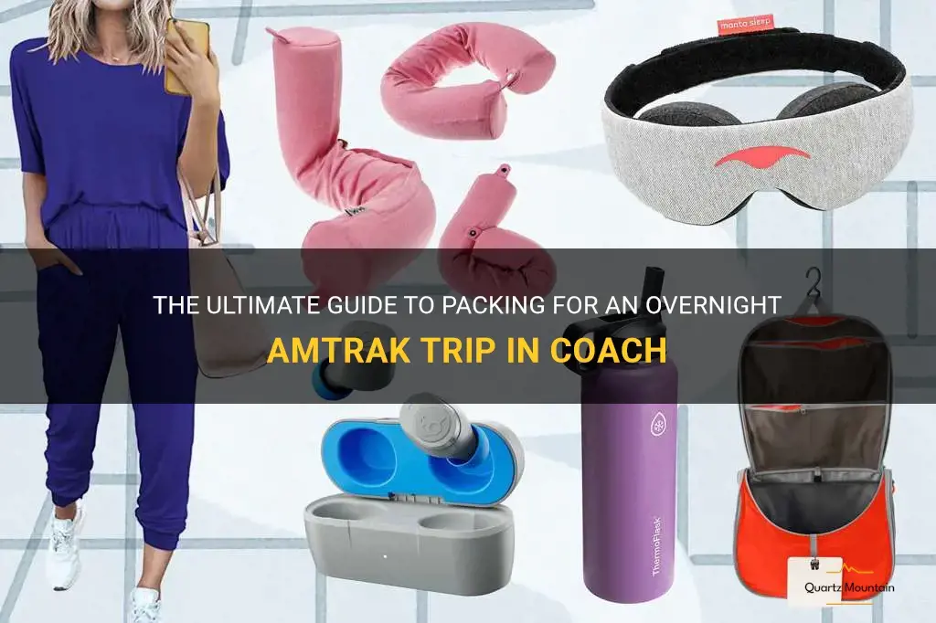 what to pack for an overnight amtrack trip in coach