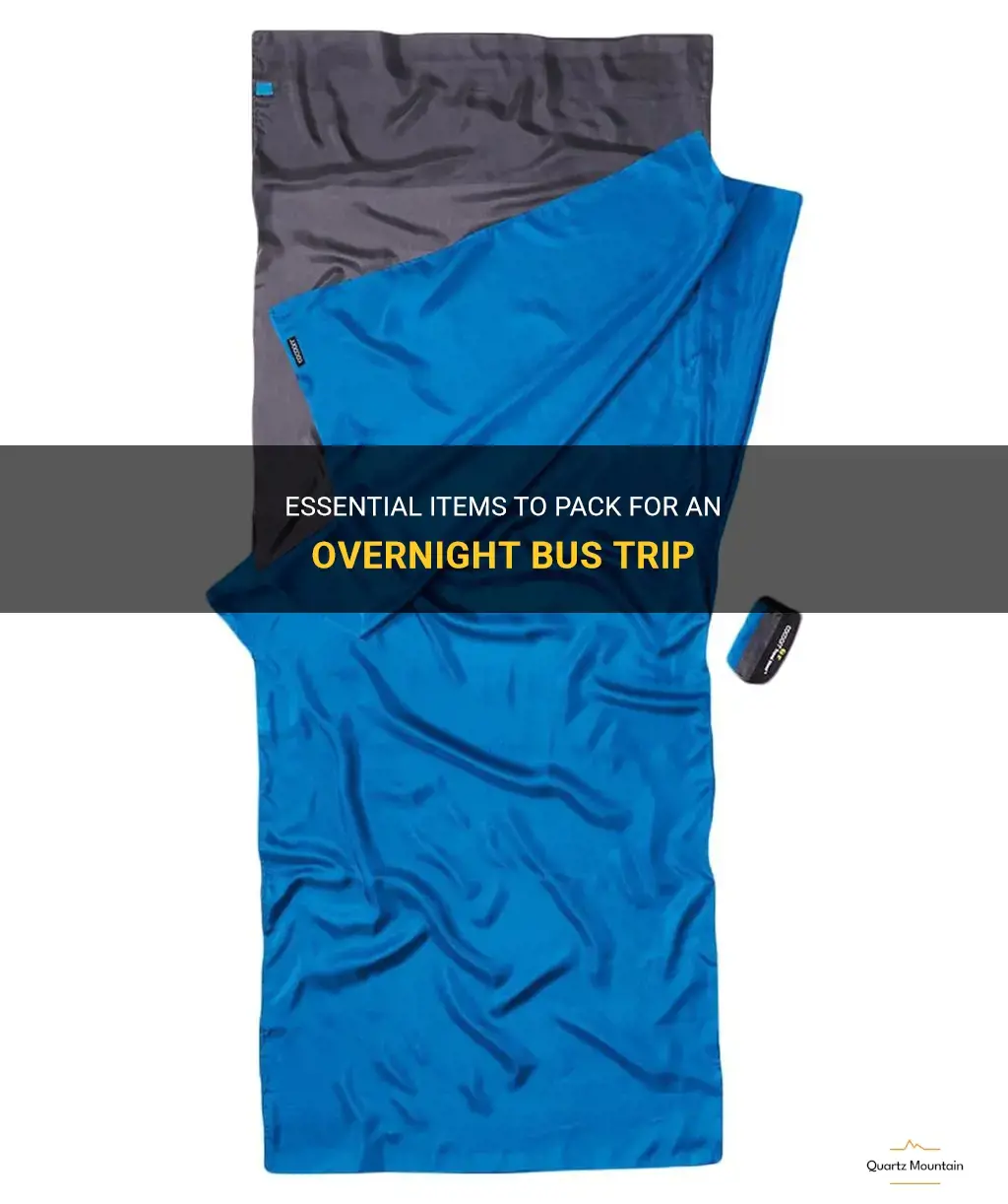 what to pack for an overnight bus trip