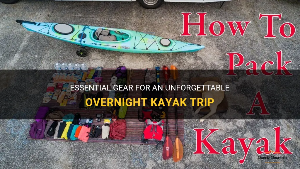 what to pack for an overnight kayak trip
