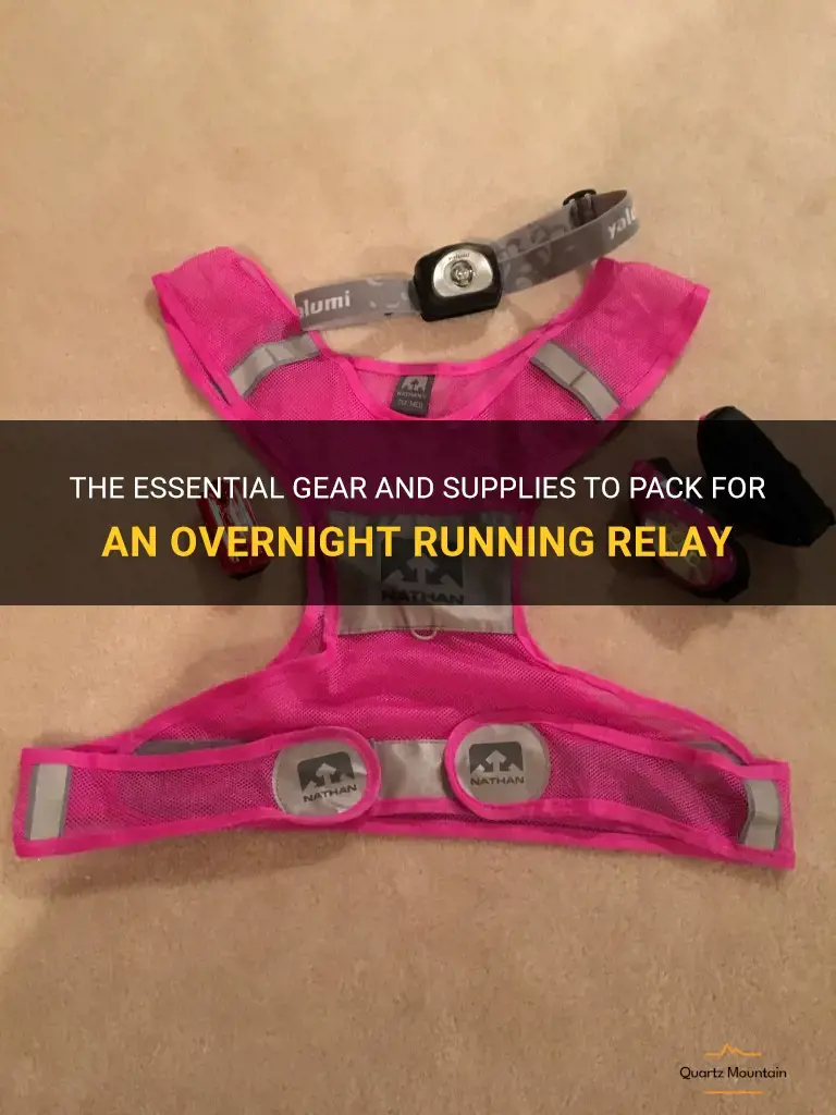what to pack for an overnight running relay