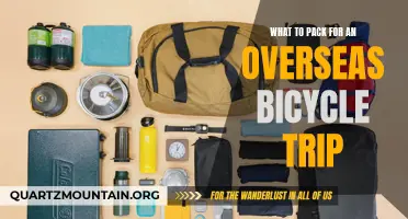 Essential Items to Pack for an Overseas Bicycle Trip