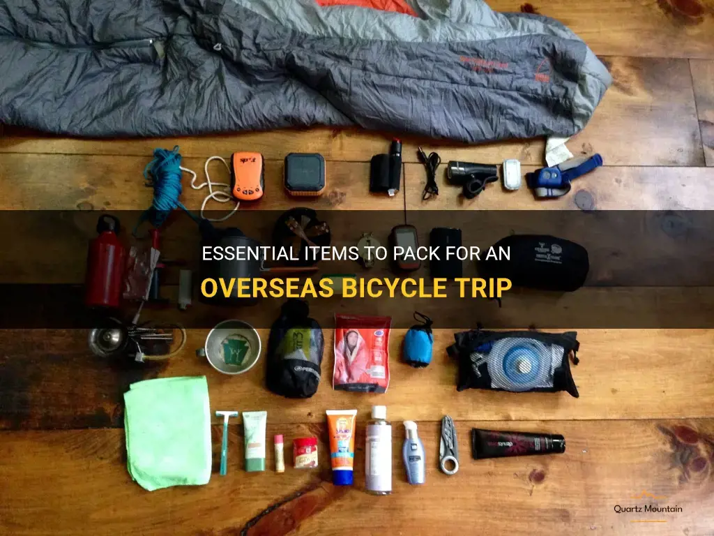 what to pack for an overseas bicycle trip