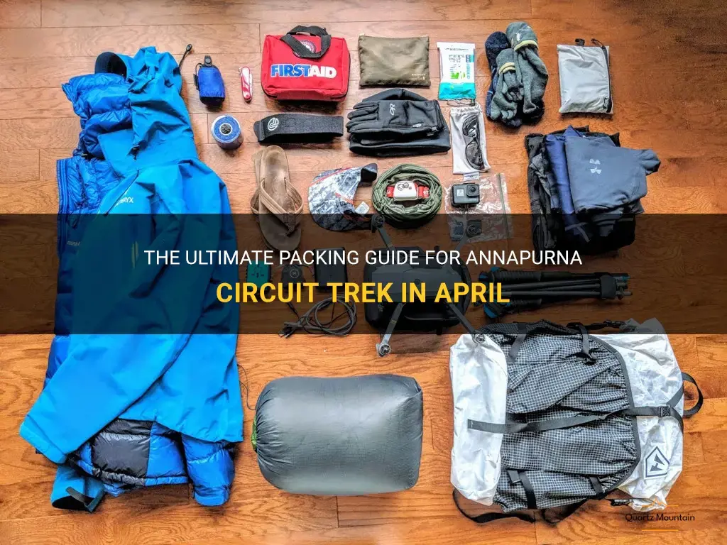 what to pack for annapurna circuit trek in april