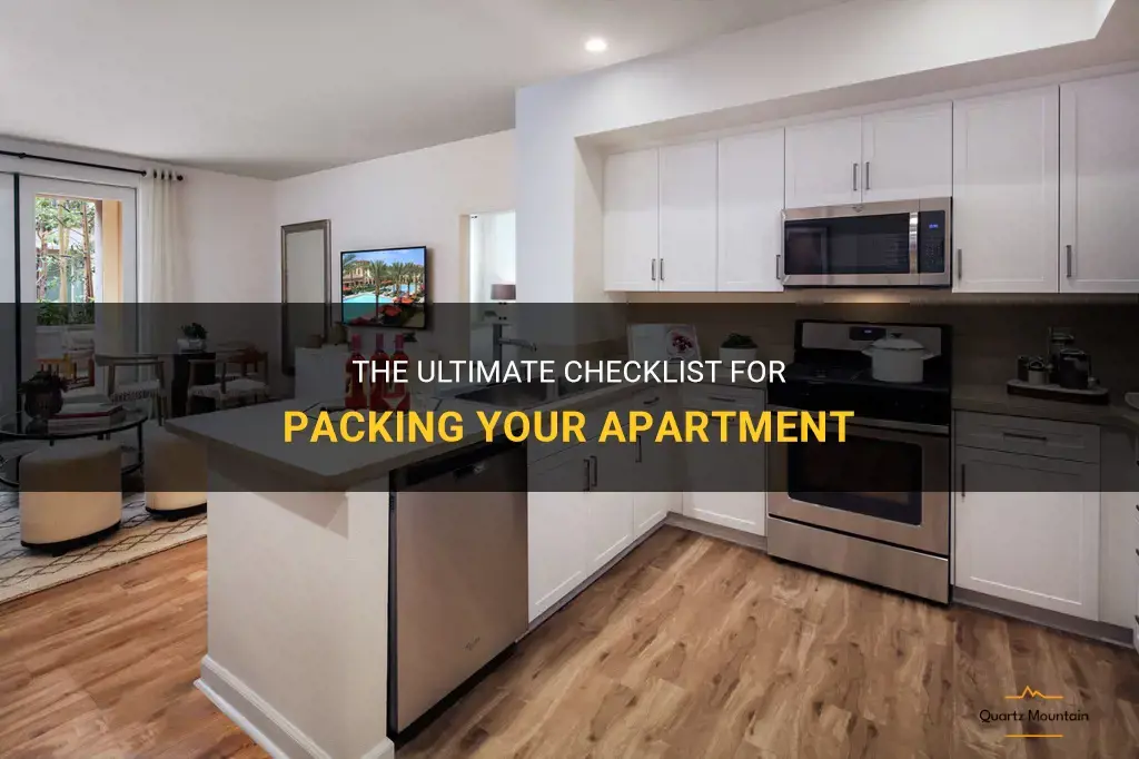 what to pack for apartment checklist