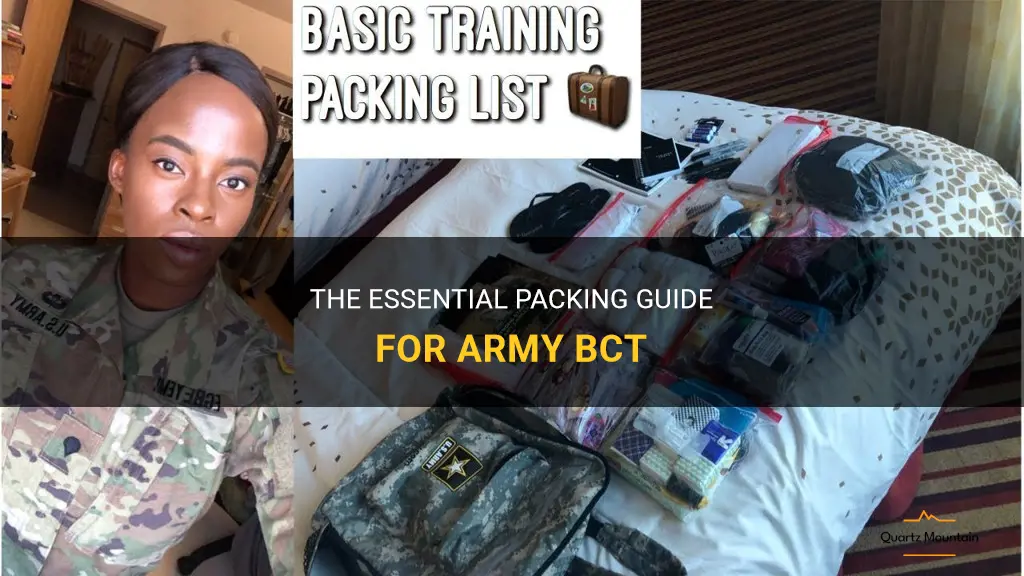 what to pack for army bct