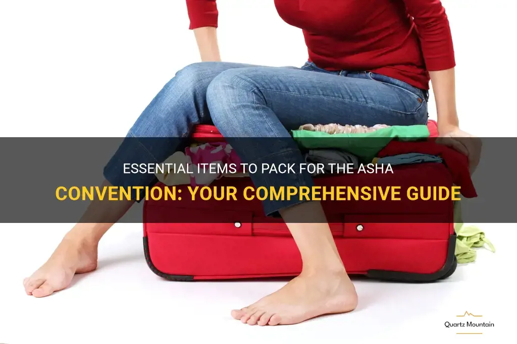 Essential Items To Pack For The Asha Convention Your Comprehensive