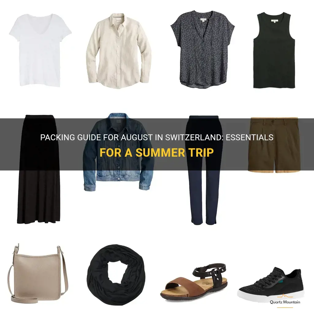 what to pack for august in switzerland
