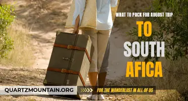 Essential Items to Pack for an August Trip to South Africa