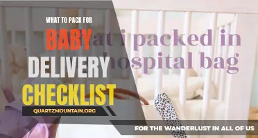 Essential Items to Include on Your Baby Delivery Checklist