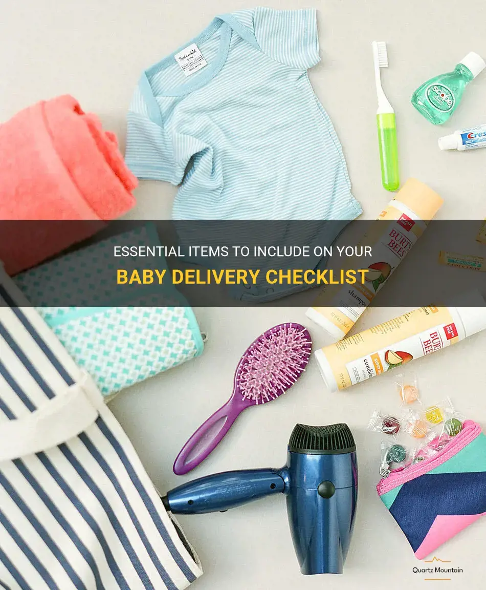 what to pack for baby delivery checklist