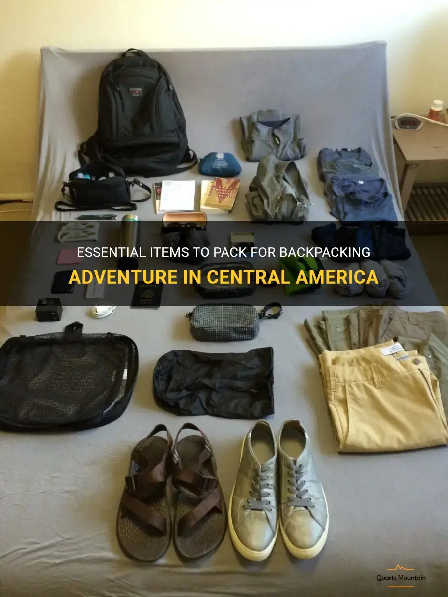 what to pack for backpacking central america