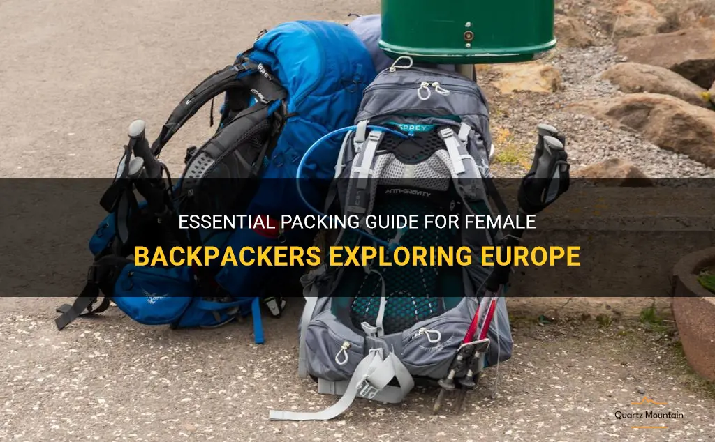 what to pack for backpacking in europe for females
