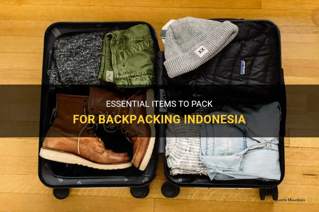 what to pack for backpacking indonesia