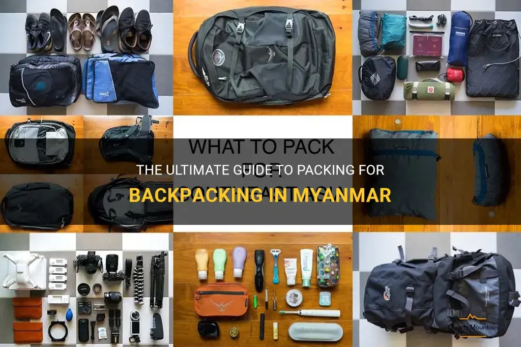 what to pack for backpacking myanmar