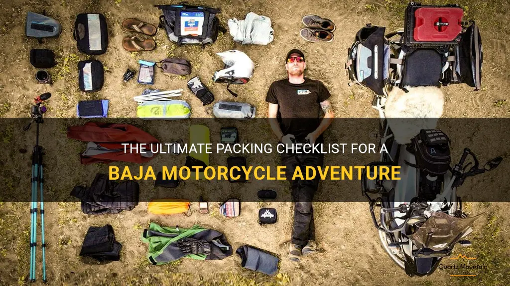 what to pack for baja motorcycle