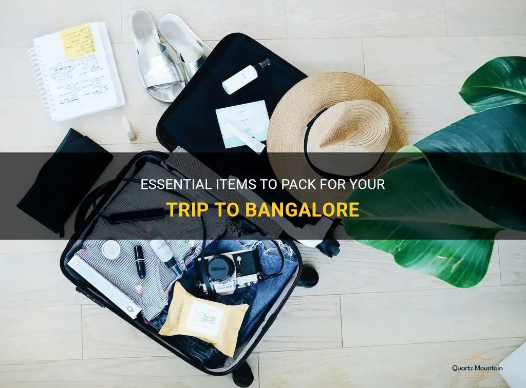 what to pack for bangalore