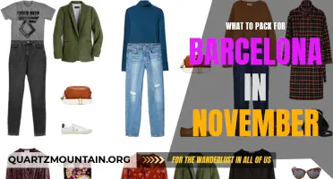 Essential Items to Pack for a Trip to Barcelona in November