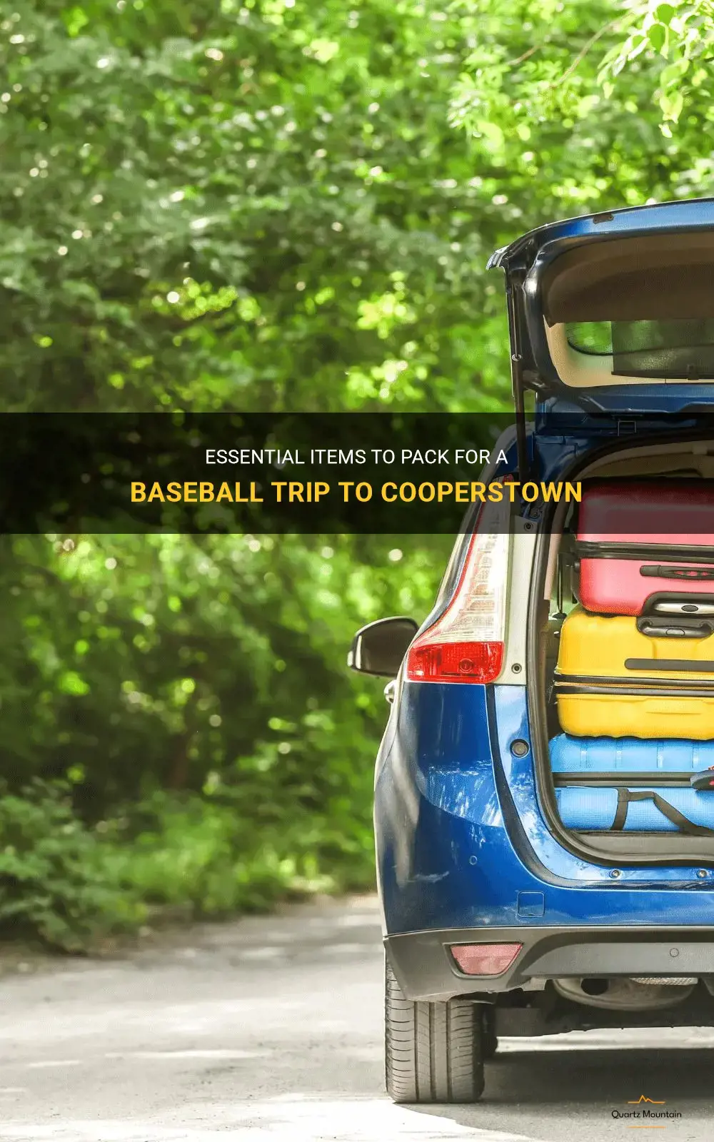 what to pack for baseball at cooperstown