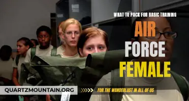 Essential Items for Female's Basic Training in the Air Force