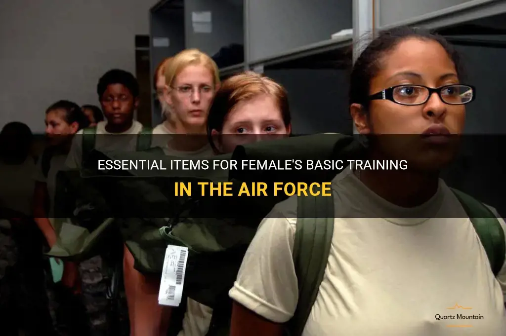 what to pack for basic training air force female