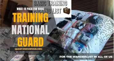 Packing Essentials for National Guard Basic Training: A Comprehensive Guide