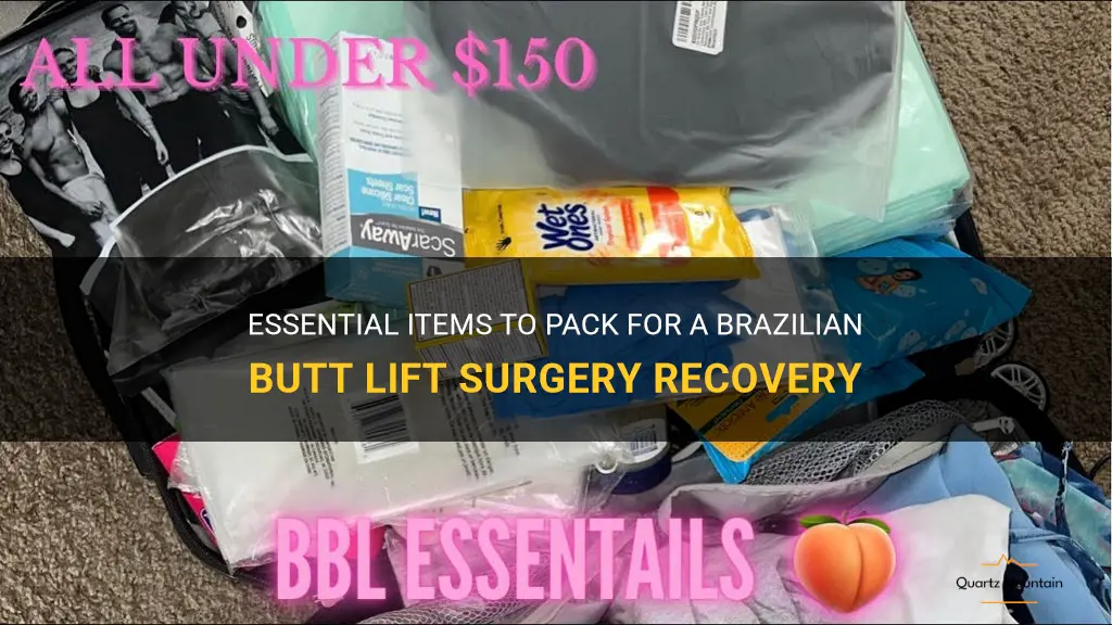what to pack for bbl surgery