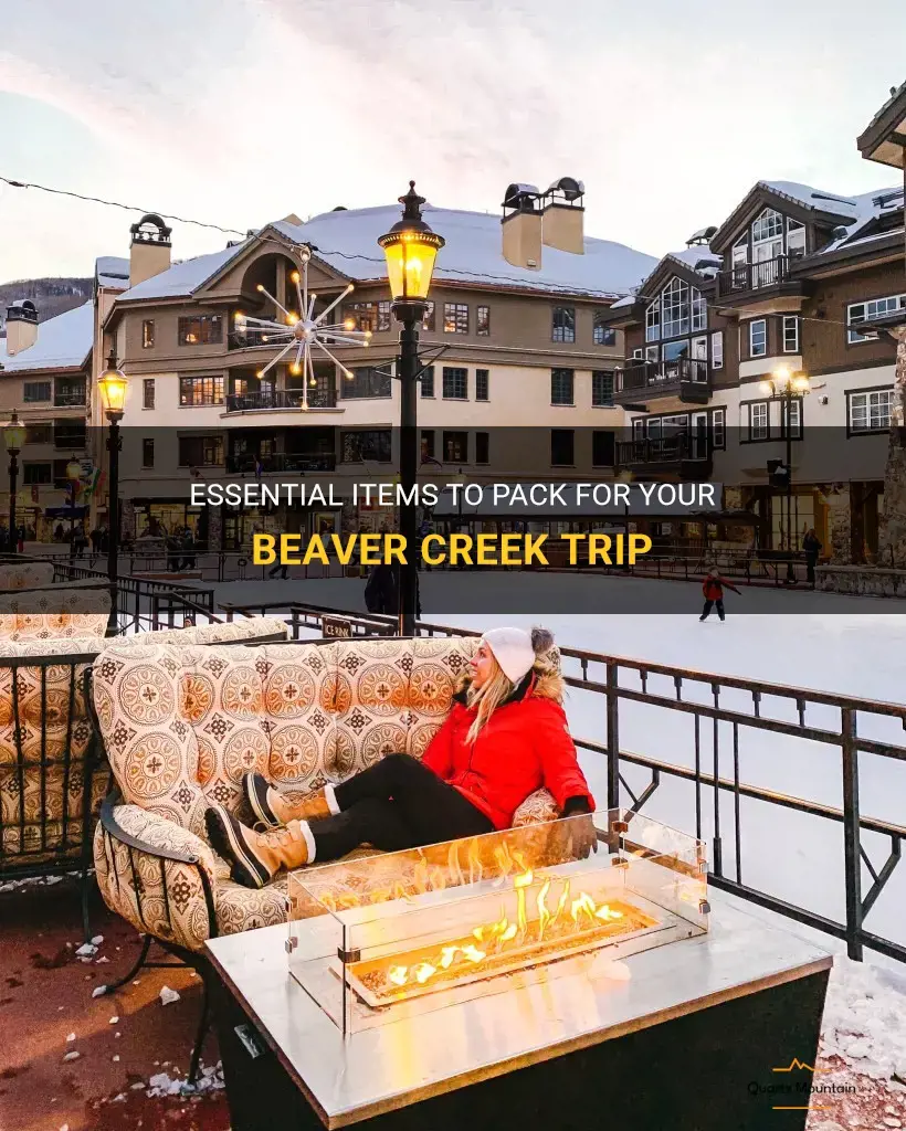 what to pack for beaver creek