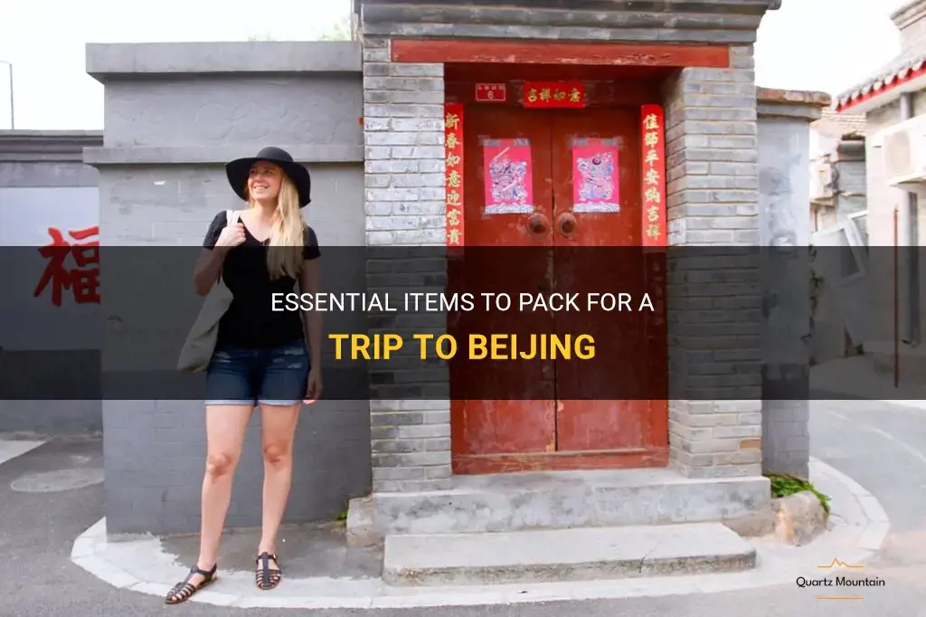 what to pack for beijing