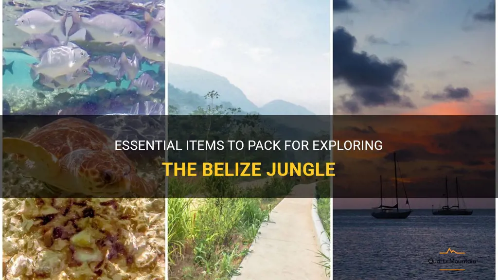 what to pack for belize jungle
