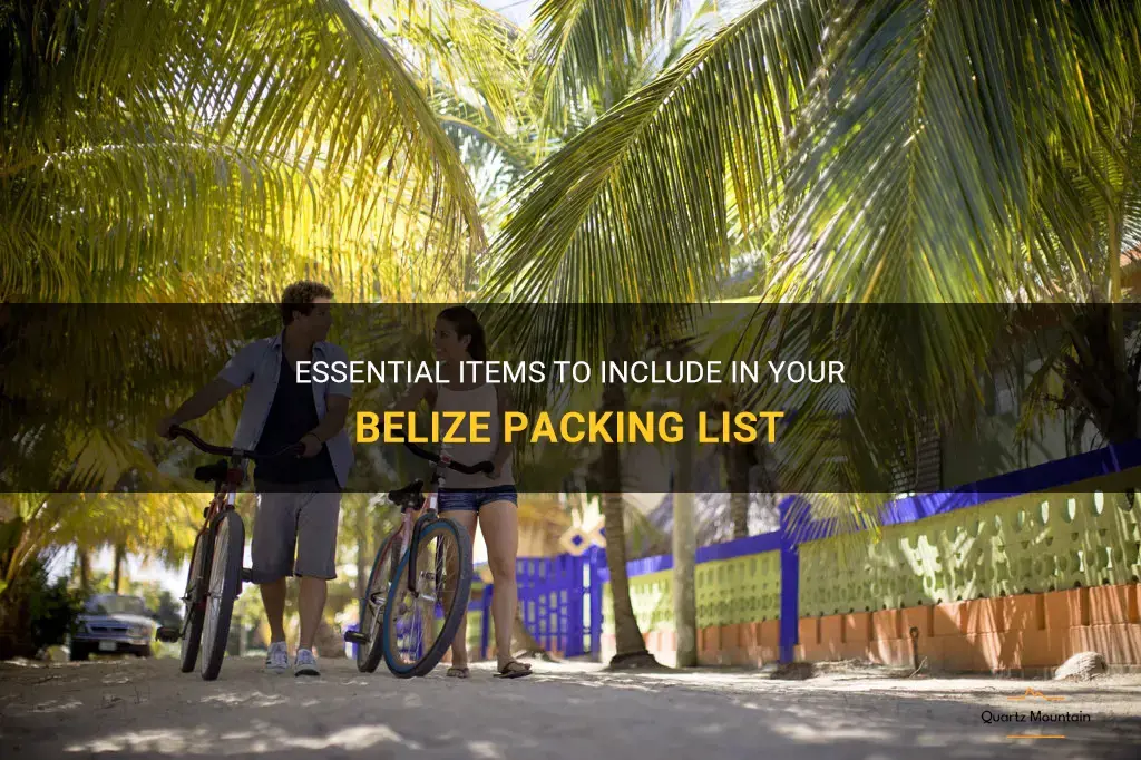 what to pack for belize
