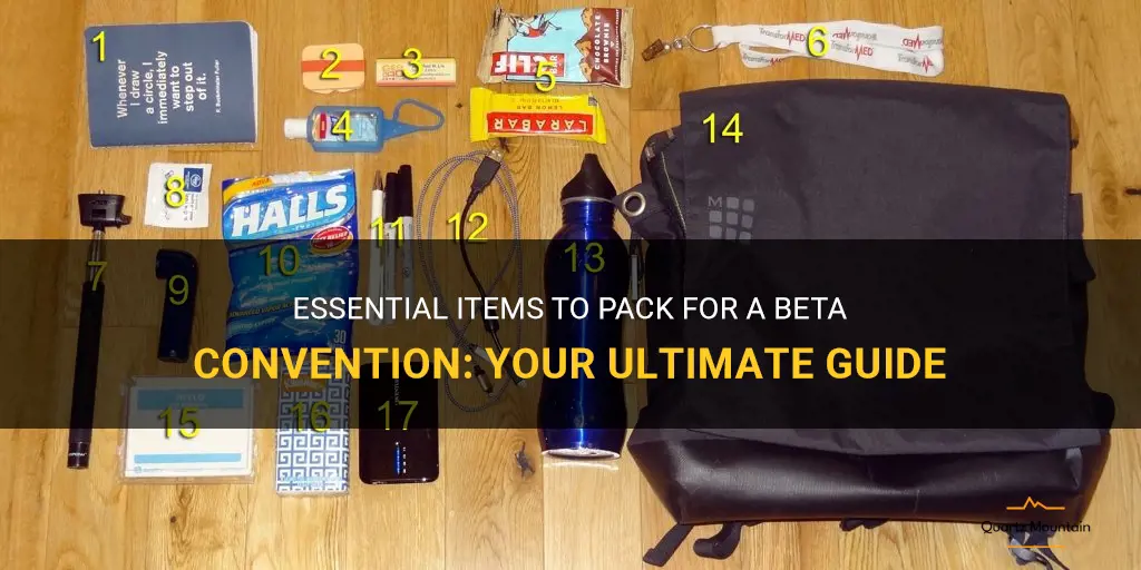 what to pack for beta convention