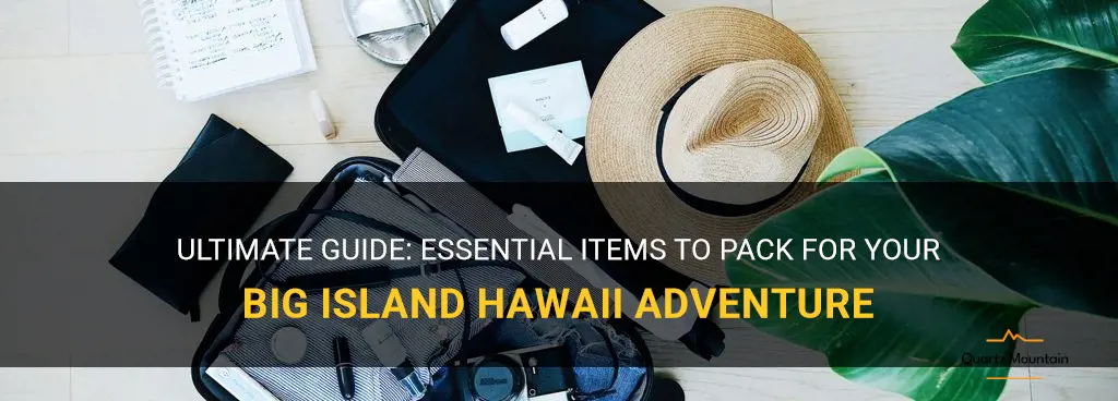 what to pack for big island hawaii