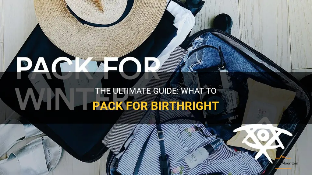 what to pack for birthright