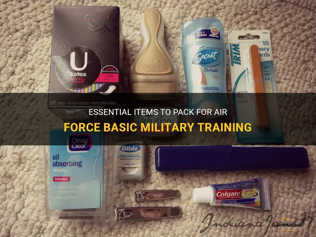 what to pack for bmt air force