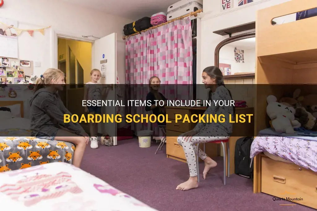 what to pack for boarding school list